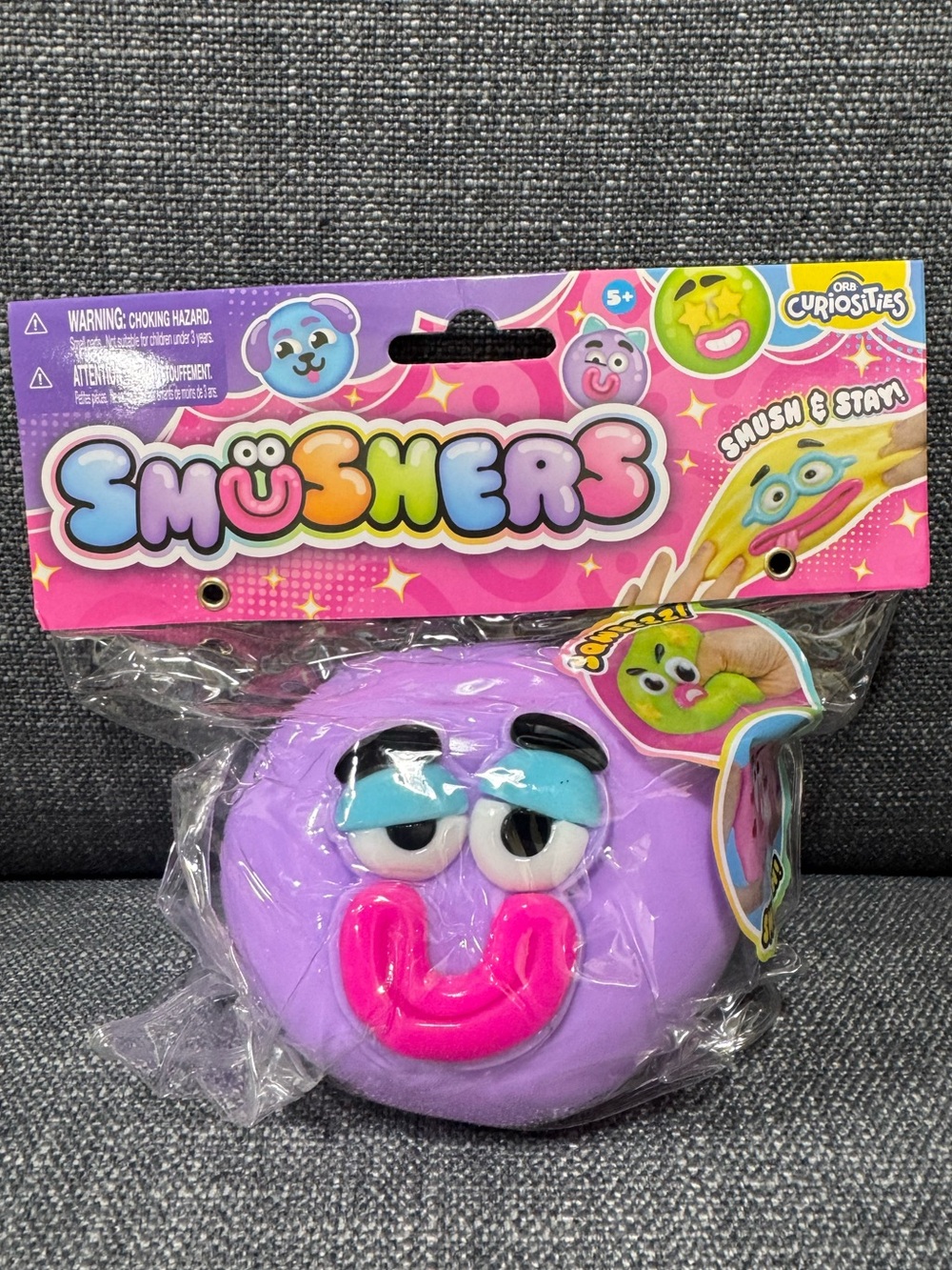 ORB Curiosities Smushers Squeeze - Purple Face